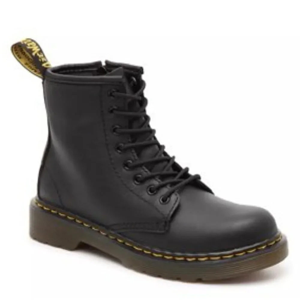 Dr. Martens Kids 1460 J Softy T Black Leather Combat Boots Size 11 AirWair